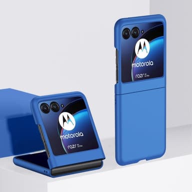 SKALO Motorola Razr 40 Ultra 5G Ultratynd Skin-touch Fold Cover - Mørkeblå