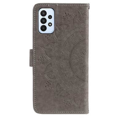 SKALO Samsung A23 5G Mandala Flip Cover - Grå