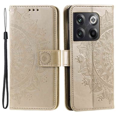 SKALO OnePlus 10T 5G Mandala Flip Cover - Guld