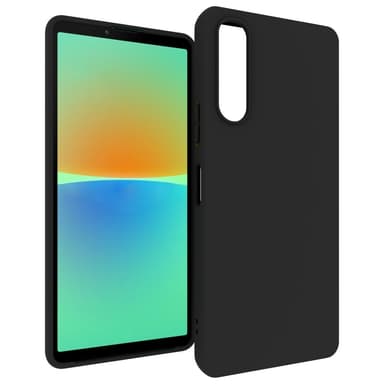 SKALO Sony Xperia 10 V Matte Black Ultra-tynd TPU Cover