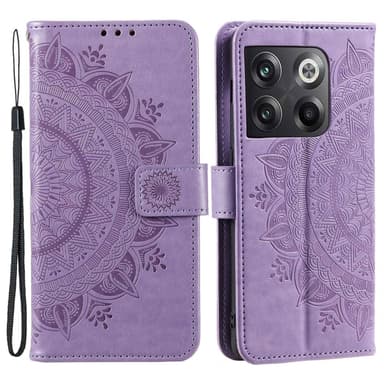 SKALO OnePlus 10T 5G Mandala Flip Cover - Lilla