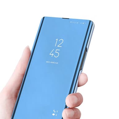 SKALO Samsung A34 5G Clear View Mirror Etui - Rosa guld