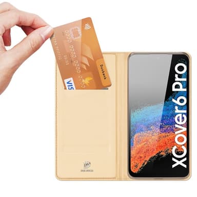DUX DUCIS Samsung Xcover6 Pro 5G Skin Pro Series Flip Cover - Guld