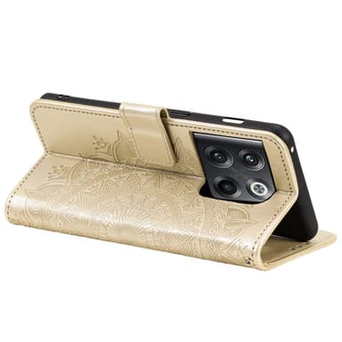SKALO OnePlus 10T 5G Mandala Flip Cover - Guld