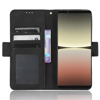 SKALO Sony Xperia 5 IV 5G 6-RUM Pungetaske - Sort