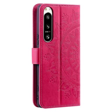 SKALO Sony Xperia 5 IV 5G Mandala Flip Cover - Cerise