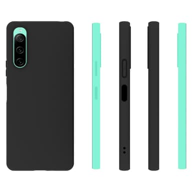 SKALO Sony Xperia 10 V Matte Black Ultra-tynd TPU Cover