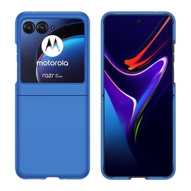 SKALO Motorola Razr 40 Ultra 5G Ultratynd Skin-touch Fold Cover - Mørkeblå