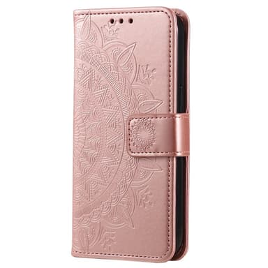 SKALO Sony Xperia 10 V Mandala Flip Cover - Rosa guld