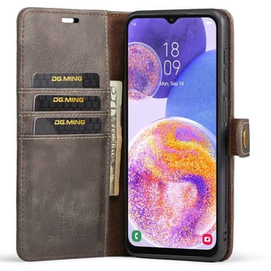 DG MING Samsung A23 5G 2-i-1 Magnet Pungetui - Grå