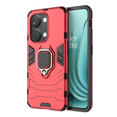 SKALO OnePlus Nord 3 5G / Ace 2V Armor Hybrid metal ring cover - Rød