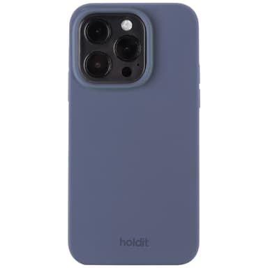 Holdit Silicone iPhone 15 Pro-etui (blå)