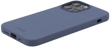 Holdit Silicone iPhone 15 Pro-etui (blå)
