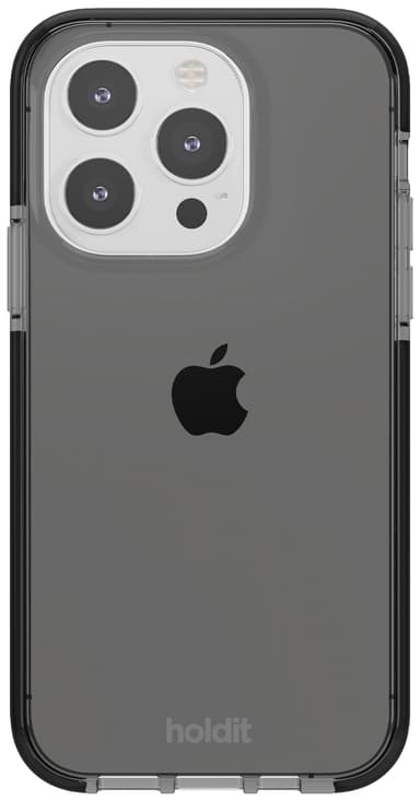 Holdit Seethru iPhone 15 Pro-etui (sort)