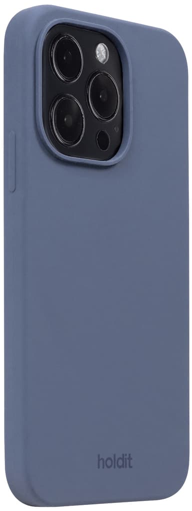 Holdit Silicone iPhone 15 Pro-etui (blå)