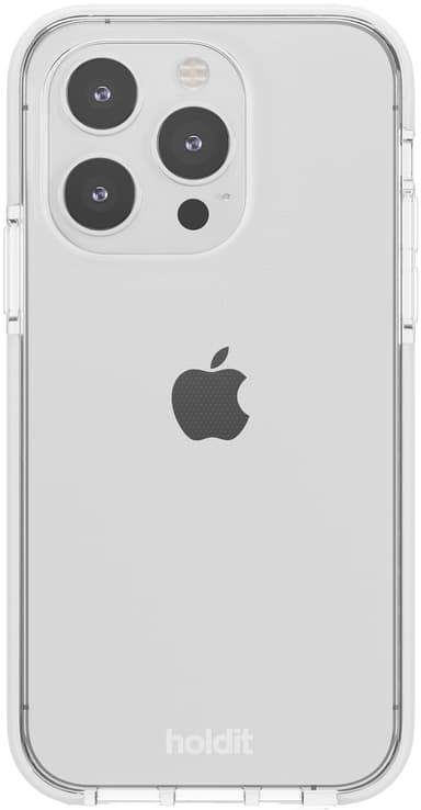 Holdit Seethru iPhone 15 Pro-etui (hvid)