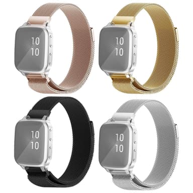 SKALO Milanese Loop til Garmin Venu Sq/Sq Music - Sølv