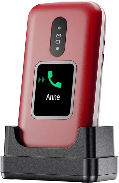 Doro 2881 mobiltelefon (rødvin)