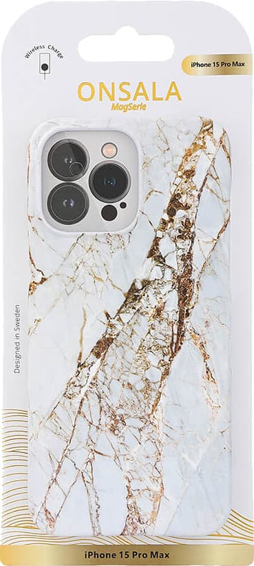 Onsala iPhone 15 Pro Max MagSeries etui (hvid)