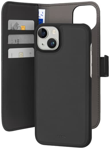 Puro 2in1 iPhone 15 Plus-pungetui (sort)
