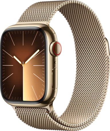 Apple Watch S9 41mm GPS+CEL (Gold Stainless/Gold Milanese Loop)