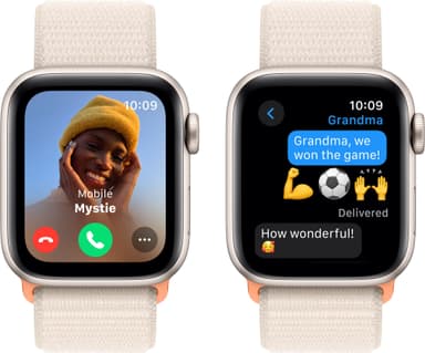 Apple Watch SE 2nd Gen 40mm GPS (Stjerneskær Alu/Stjerneskær sportsrem)