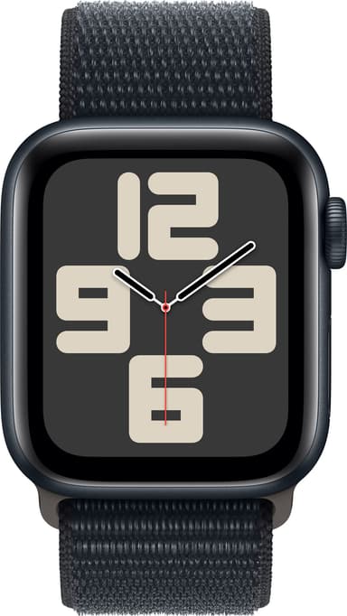 Apple Watch SE 2nd Gen 40mm GPS (Midnat Alu/Midnat sportsrem)