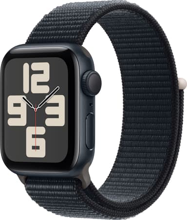 Apple Watch SE 2nd Gen 40mm GPS (Midnat Alu/Midnat sportsrem)