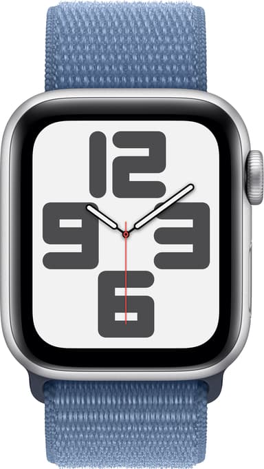 Apple Watch SE 2nd Gen 40mm LTE (Sølv Alu/Vinter blå sportsrem)