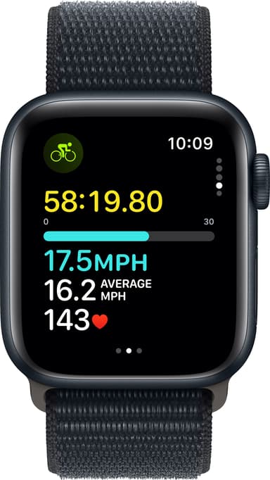 Apple Watch SE 2nd Gen 40mm LTE (Midnat Alu/Midnat sportsrem S/L)