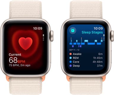 Apple Watch SE 2nd Gen 40mm GPS (Stjerneskær Alu/Stjerneskær sportsrem)