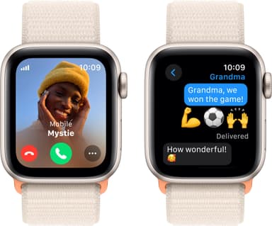 Apple Watch SE 2nd Gen 40mm LTE (Stjerneskær alu/Stjerneskær sportsrem)