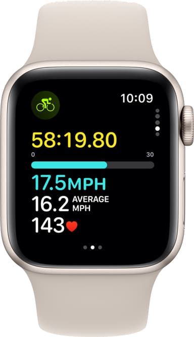 Apple Watch SE 2nd Gen 40mm LTE (Stjerneskær/Stjerneskær sportsrem M/L)