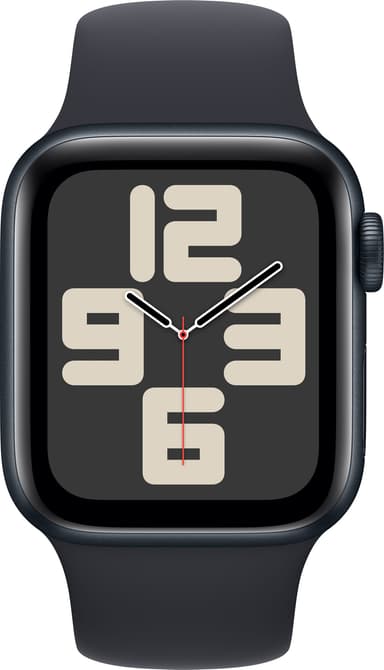 Apple Watch SE 2nd Gen 40mm GPS (Midnat Alu/Midnat sportsrem M/L)