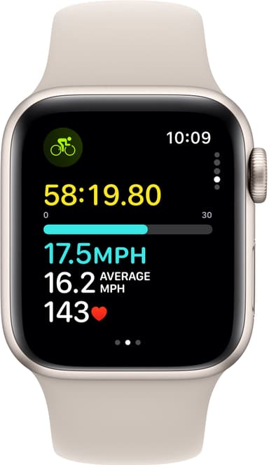 Apple Watch SE 2nd Gen 40mm GPS (Stjerneskær/Stjerneskær sportsrem S/M)