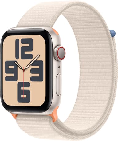 Apple Watch SE 2nd Gen 44mm LTE (Stjerneskær alu/Stjerneskær sportsrem)