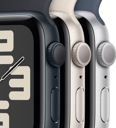 Apple Watch SE 2nd Gen 40mm GPS (Midnat Alu/Midnat sportsrem M/L)