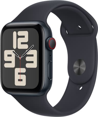Apple Watch SE 2nd Gen (2023) 44mm LTE (Midnat Alu/Midnat sportsrem M/L)