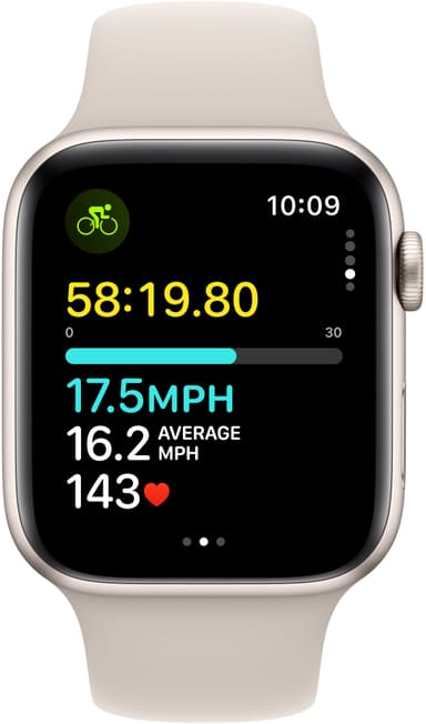 Apple Watch SE 2nd Gen 44mm LTE (Stjerneskær/Stjerneskær sportsrem M/L)