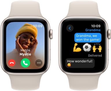Apple Watch SE 2nd Gen 44mm GPS (Stjerneskær/Stjerneskær sportsrem M/L)
