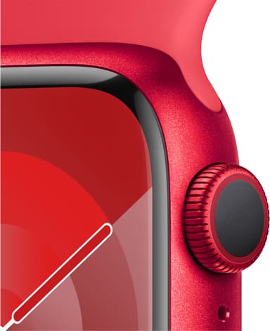Apple Watch S9 45mm CEL (RED Alu/RED Sportsbånd) S/M