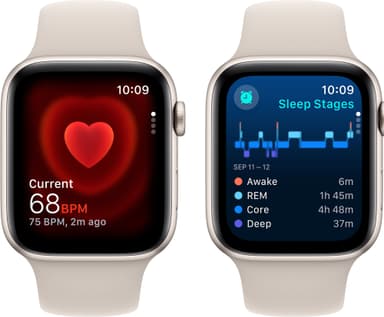 Apple Watch SE 2nd Gen 44mm GPS (Stjerneskær/Stjerneskær sportsrem M/L)