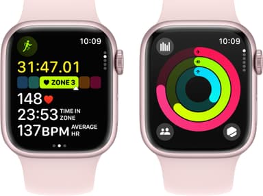 Apple Watch S9 45mm GPS+CEL (Pink Alu/Light Pink Sportsbånd) S/M