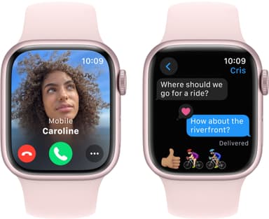 Apple Watch S9 45mm GPS+CEL (Pink Alu/Light Pink Sportsbånd) S/M