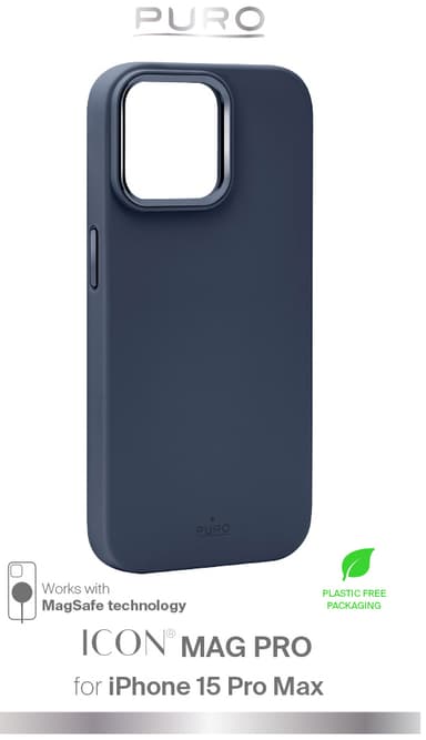Pure Icon Mag Pro iPhone 15 Pro Max etui (blå)