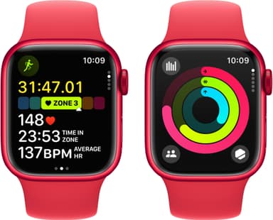 Apple Watch S9 45mm CEL (RED Alu/RED Sportsbånd) S/M