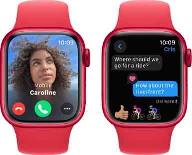 Apple Watch S9 45mm CEL (RED Alu/RED Sportsbånd) S/M