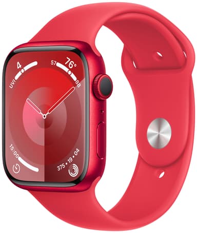 Apple Watch S9 45mm GPS (RED Alu/RED Sportsbånd) M/L