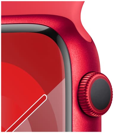Apple Watch S9 45mm GPS (RED Alu/RED Sportsbånd) S/M