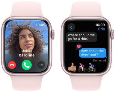 Apple Watch S9 45mm GPS (Pink Alu/Light Pink Sportsbånd) S/M